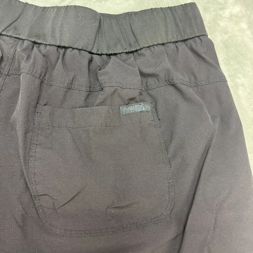 Reel Life Mens XL Black Nylon Spandex Elastic Waist‎ Outdoor Shorts